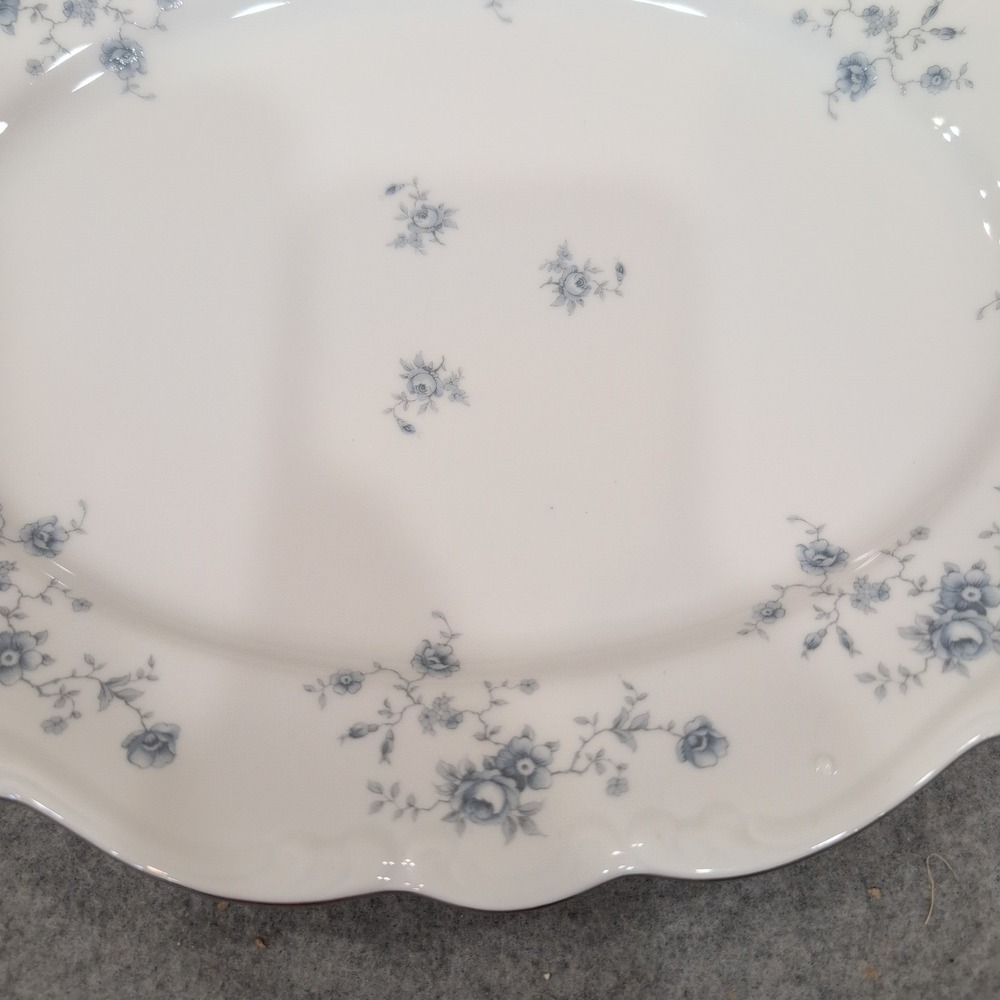 Johann Haviland Blue Garland Oval Platter and Small Bowl Set Bavaria Germany - Picture 2 of 7